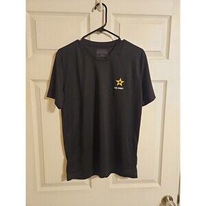 US Army Black Mesh Micro Fiber Short Sleeve T Shirt Unisex Adults Size S Small